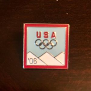 Torino 2006 Olympic Rings Lapel Pin 1” Collectible